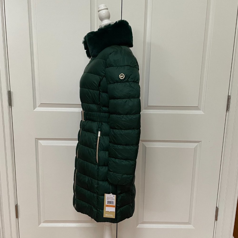 Faux Fur Longline Puffer Jacket  MICHAEL Michael Kors - Picture 4 of 8
